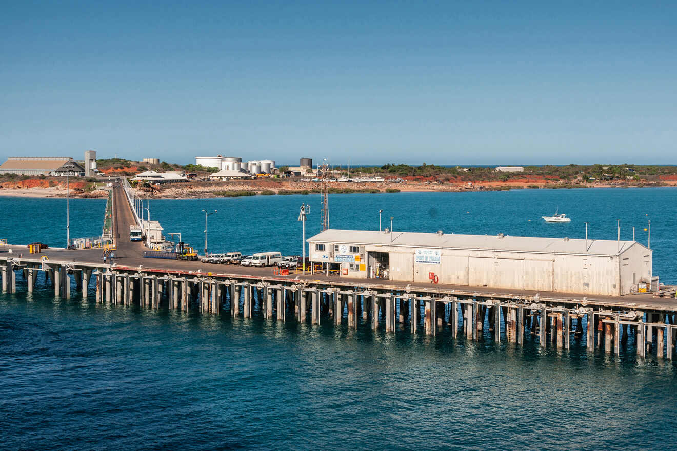 A picture of the pier in Central Broome, where to stay in Broome for the first time